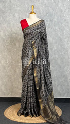 PRINTED BINNY CREPE SILK BANARASI SAREE