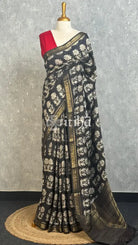 PRINTED BINNY CREPE SILK BANARASI SAREE