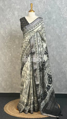 PRINTED BINNY CREPE SILK BANARASI SAREE