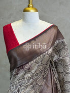 PRINTED CHANDERI BANARASI SAREE
