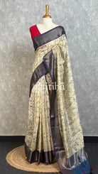 PRINTED CHANDERI BANARASI SAREE