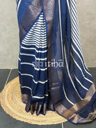 PRINTED CHANDERI BANARASI SAREE