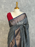 PRINTED CHANDERI BANARASI SAREE