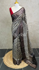 PRINTED CHANDERI BANARASI SAREE