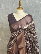 PRINTED CHANDERI BANARASI SAREE
