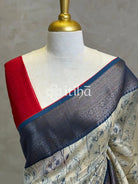 PRINTED CHANDERI BANARASI SAREE