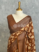 PRINTED CHANDERI BANARASI SAREE