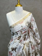 PRINTED CHANDERI SILK SAREE