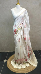 PRINTED CHANDERI SILK SAREE