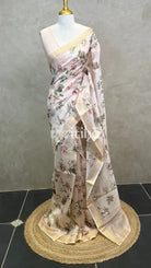 PRINTED CHANDERI SILK SAREE