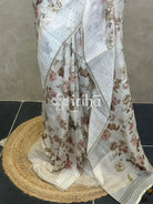 PRINTED KORA MUSLIN SILK SAREE