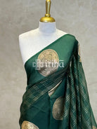 PURE KORA ORGANZA SILK BANARASI SAREE