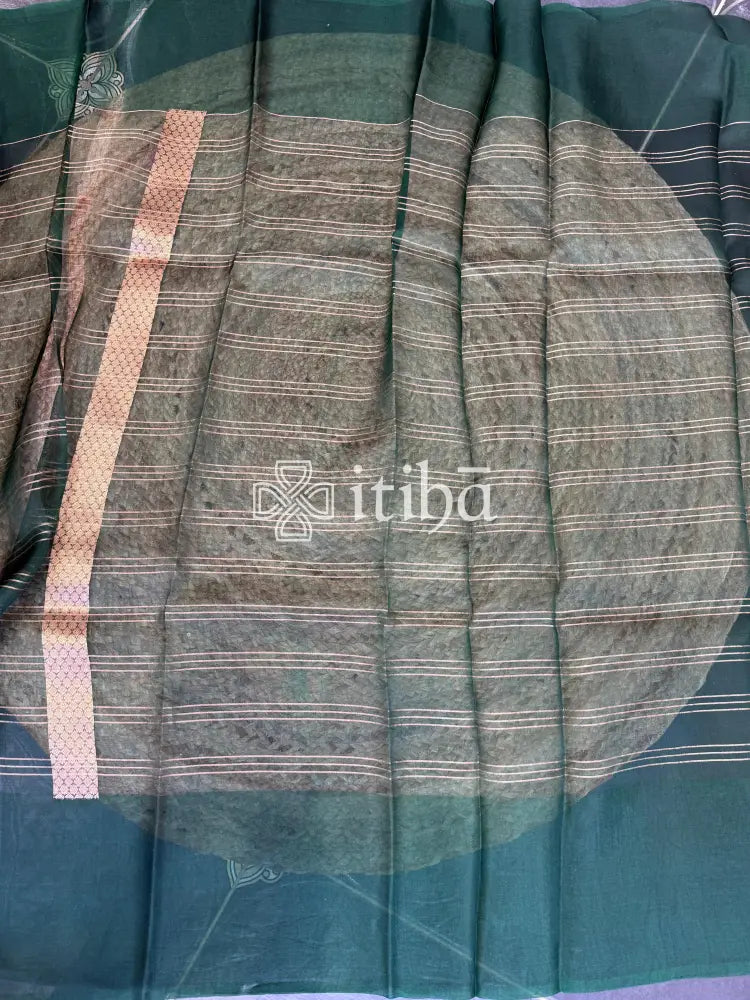 PURE KORA ORGANZA SILK BANARASI SAREE
