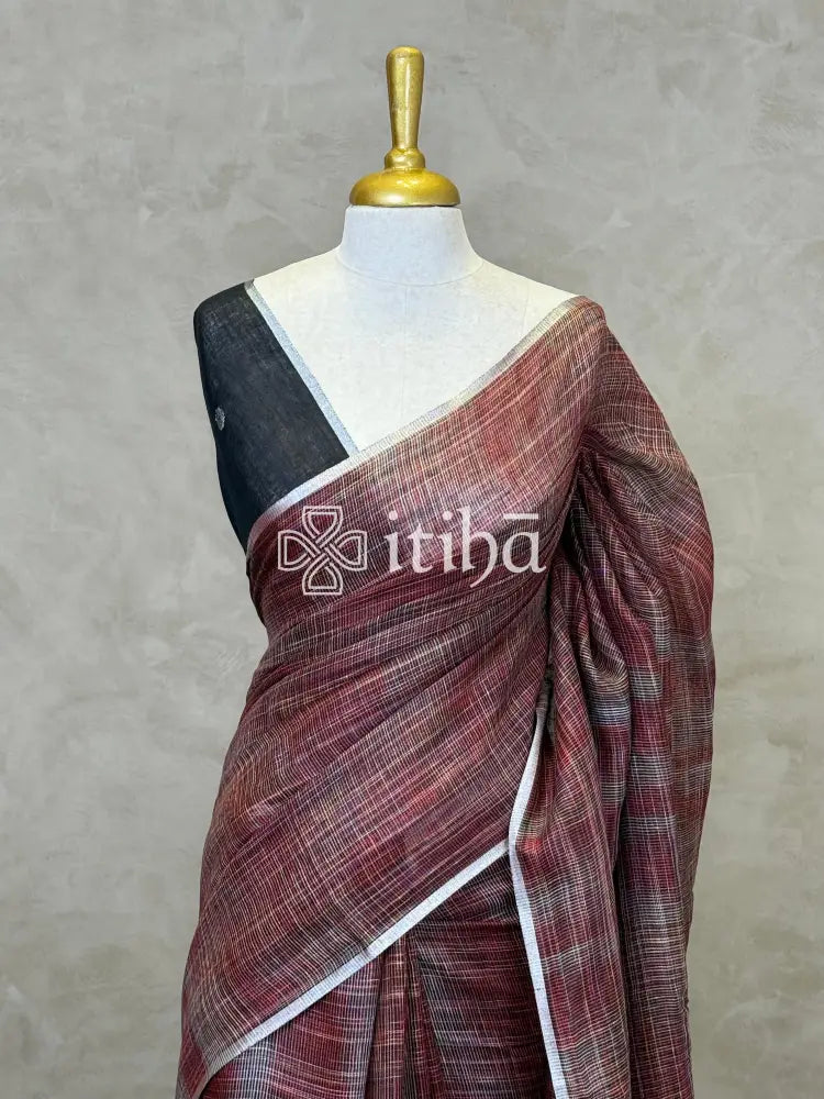 PURE LINEN SAREE