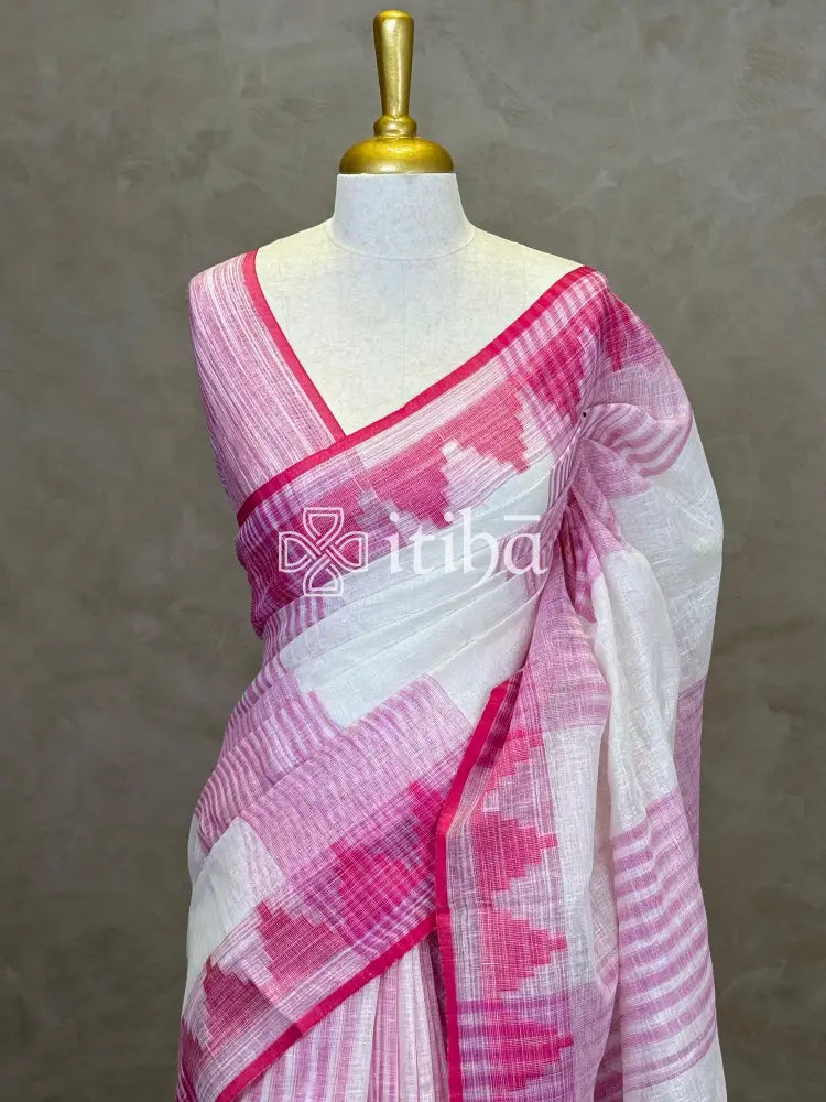 PURE LINEN SAREE
