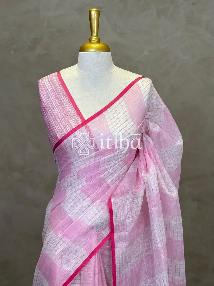 PURE LINEN SAREE