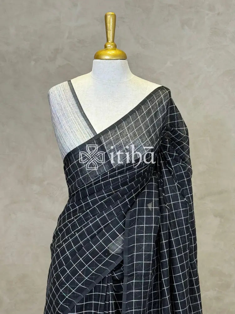 PURE LINEN SAREE