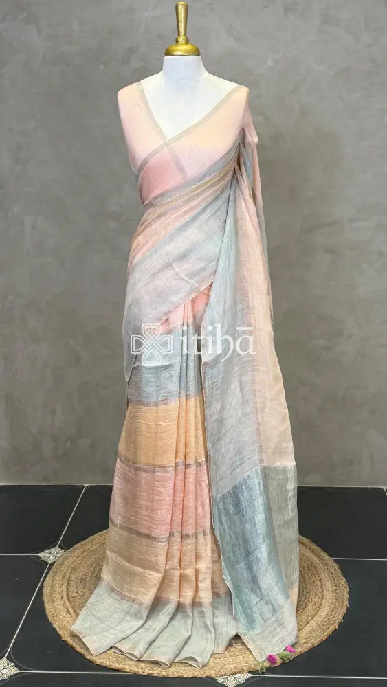 PURE LINEN SAREE