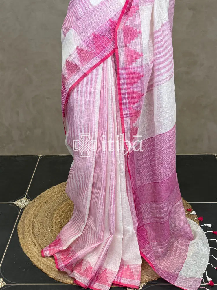 PURE LINEN SAREE