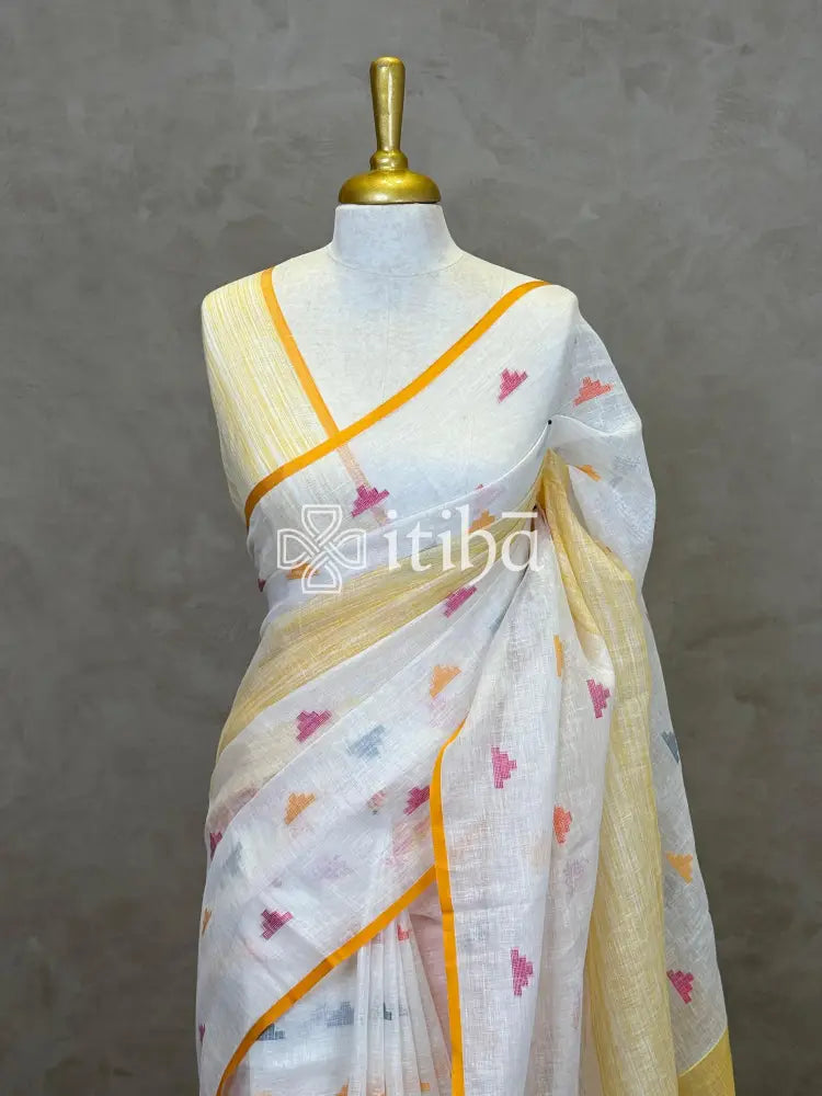 PURE LINEN SAREE
