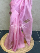 PURE SILK ORGANZA APPLIQUE EMBROIDERY SAREE