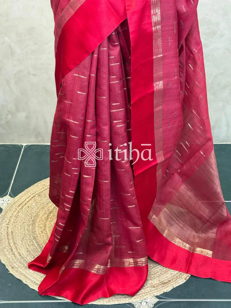 PURE TUSSAR SILK BANARASI SAREE