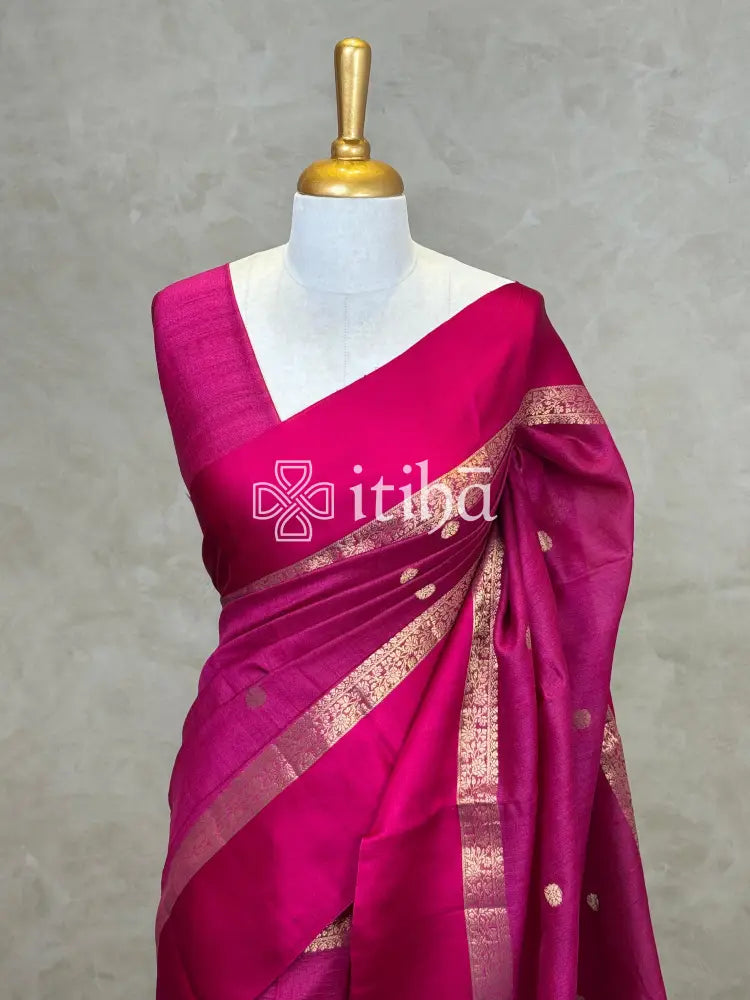 PURE TUSSAR SILK BANARASI SAREE
