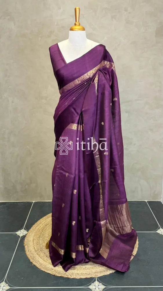 PURE TUSSAR SILK BANARASI SAREE