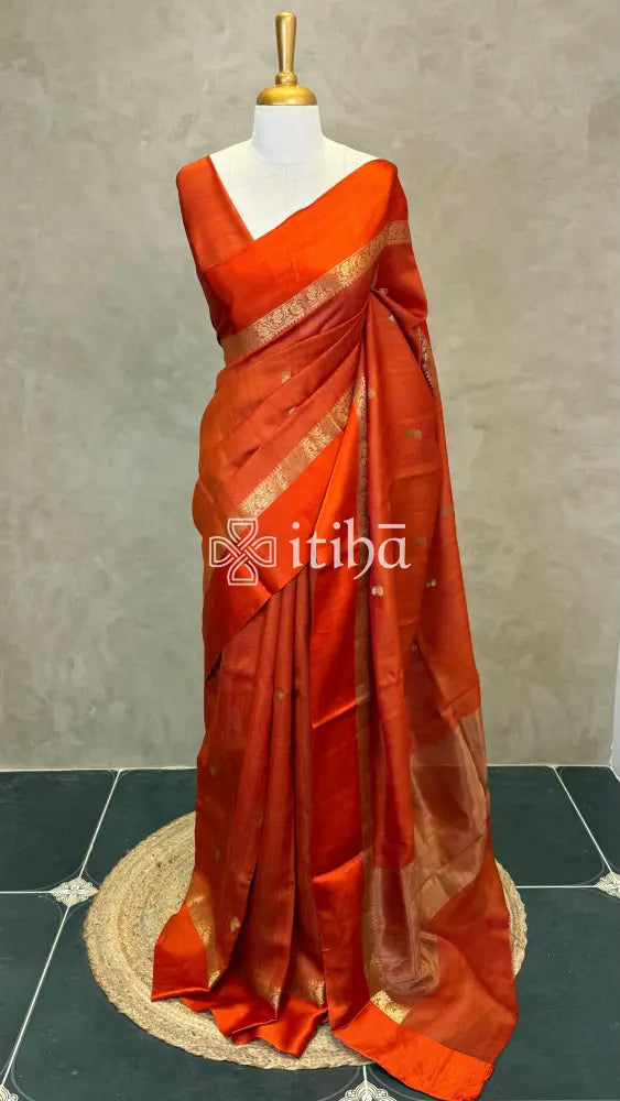 PURE TUSSAR SILK BANARASI SAREE