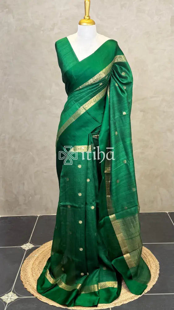 PURE TUSSAR SILK BANARASI SAREE