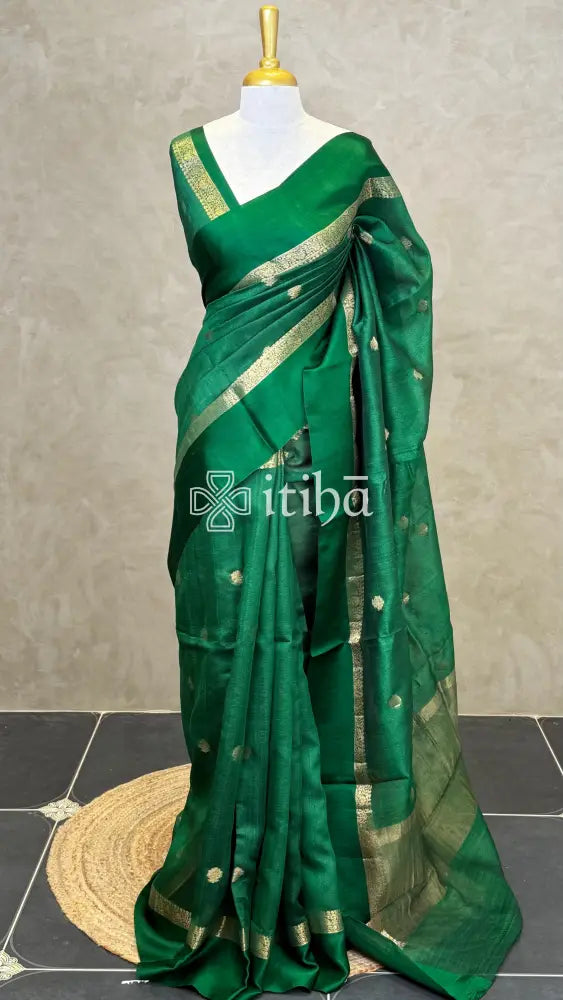 PURE TUSSAR SILK BANARASI SAREE