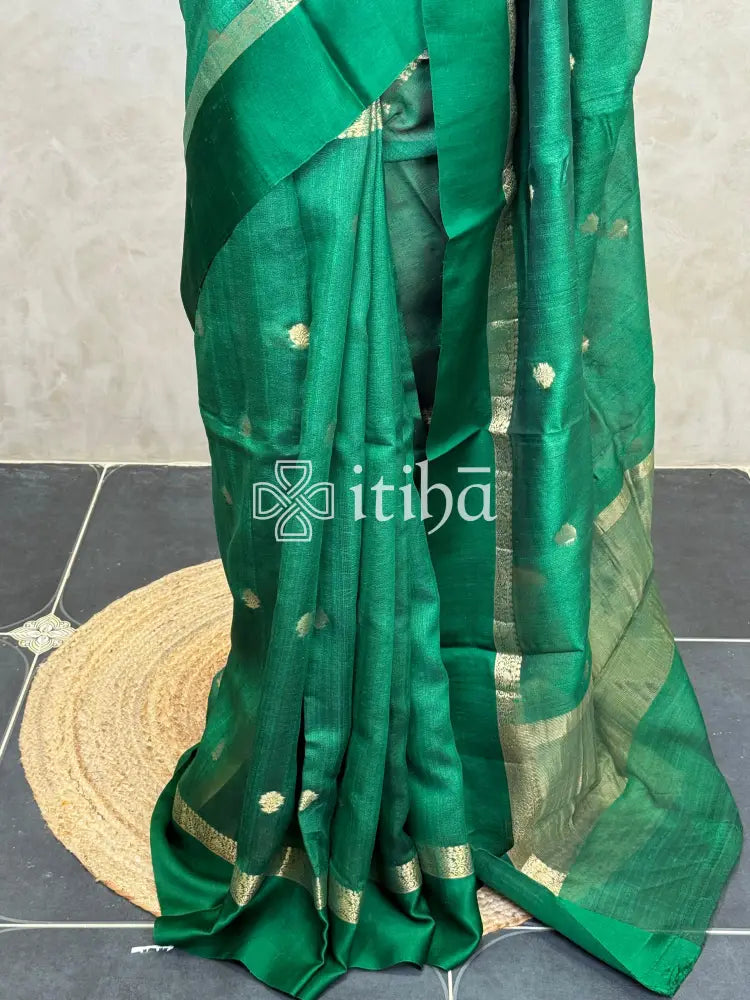 PURE TUSSAR SILK BANARASI SAREE