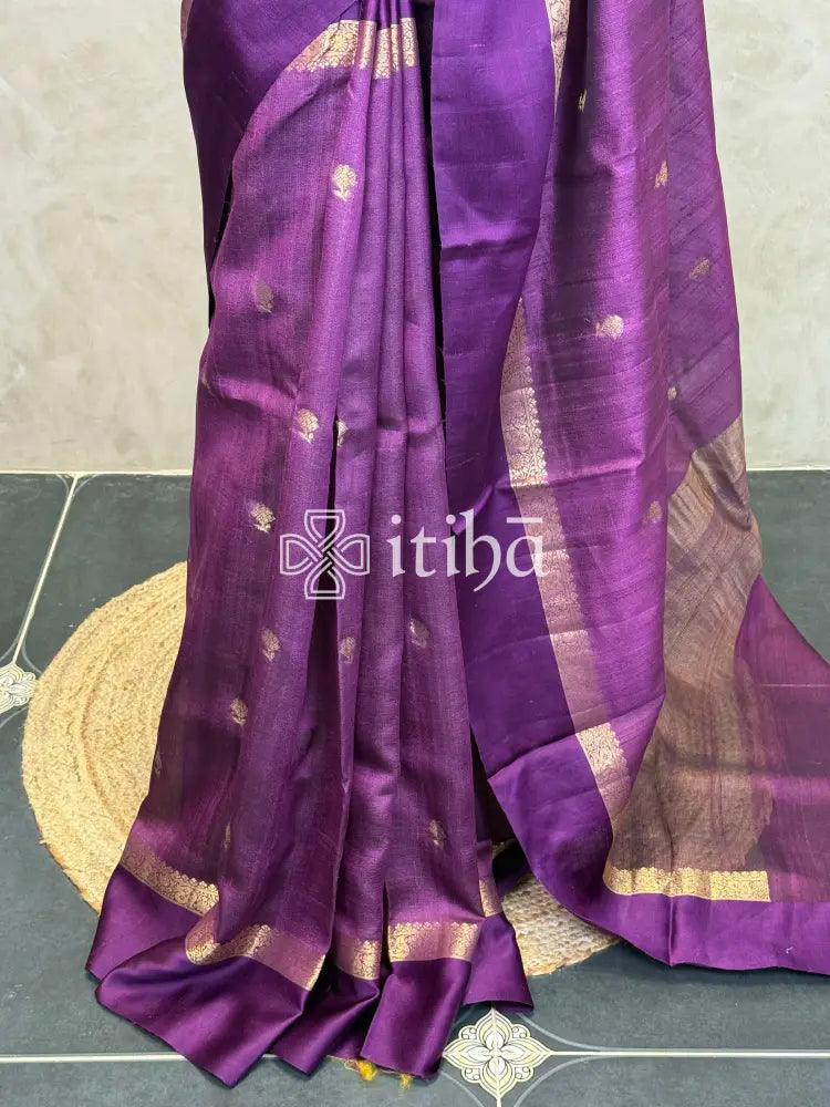 PURE TUSSAR SILK BANARASI SAREE