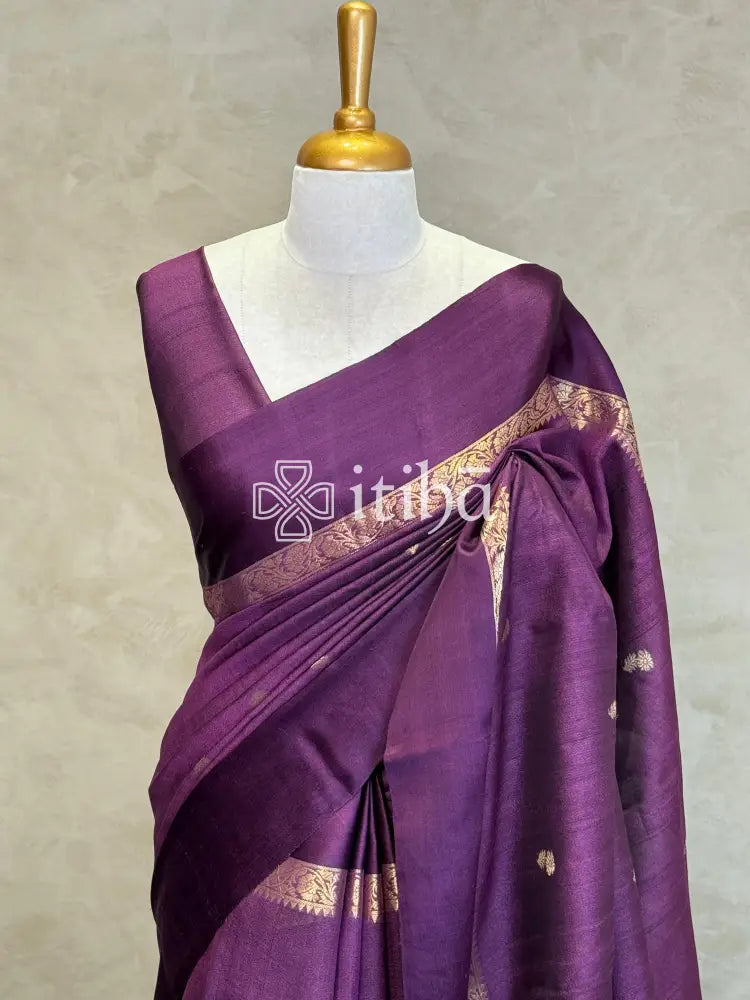 PURE TUSSAR SILK BANARASI SAREE