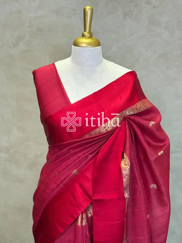 PURE TUSSAR SILK BANARASI SAREE