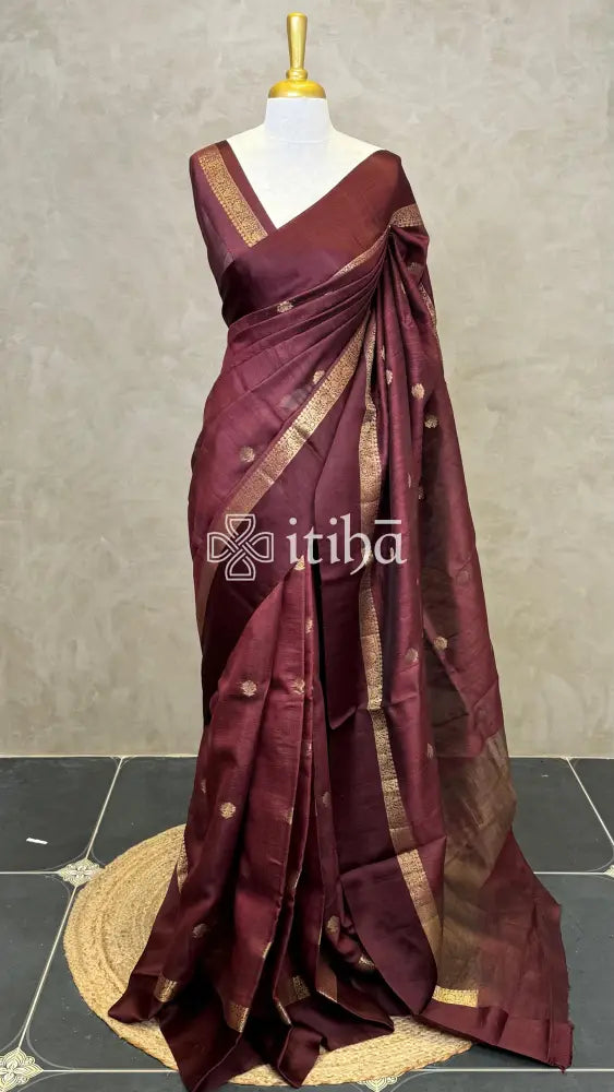 PURE TUSSAR SILK BANARASI SAREE