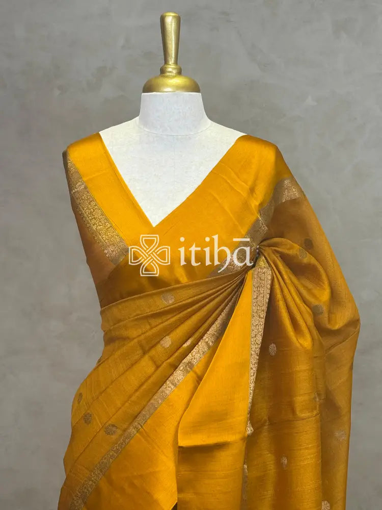 PURE TUSSAR SILK BANARASI SAREE