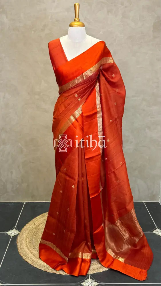 PURE TUSSAR SILK BANARASI SAREE