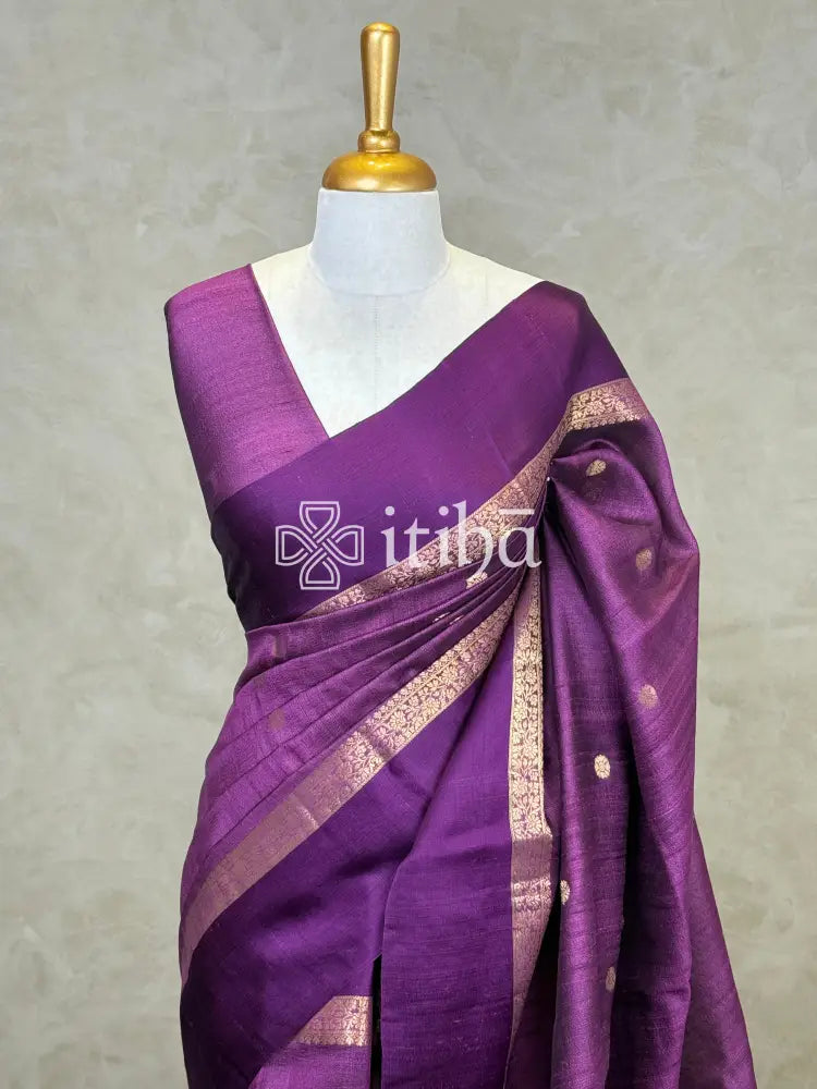 PURE TUSSAR SILK BANARASI SAREE