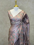 PURE TUSSAR SILK EMBROIDERY SAREE