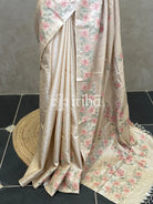 PURE TUSSAR SILK EMBROIDERYSAREE