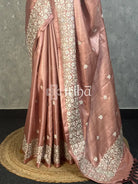 PURE TUSSAR SILK EMBROIDERYSAREE