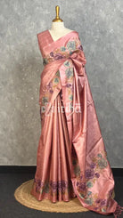 PURE TUSSAR SILK EMBROIDERYSAREE