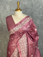 PURE TUSSAR SILK EMBROIDERYSAREE