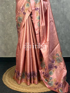 PURE TUSSAR SILK EMBROIDERYSAREE