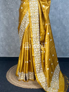 PURE TUSSAR SILK EMBROIDERYSAREE