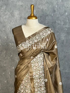 PURE TUSSAR SILK EMBROIDERYSAREE