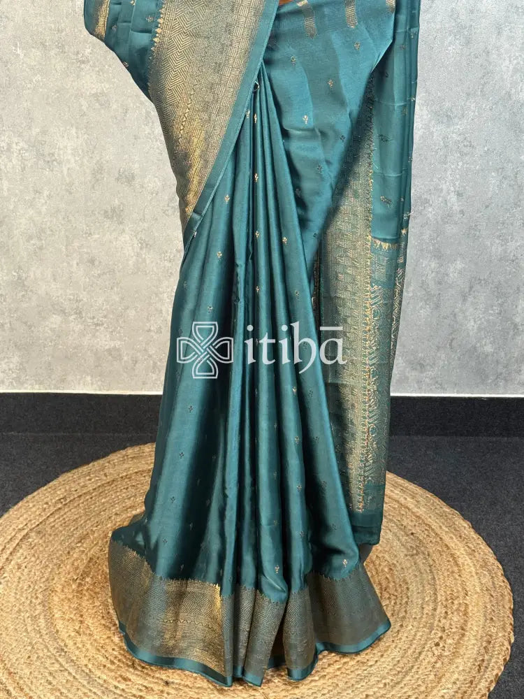 SATIN SILK BANARASI SAREE