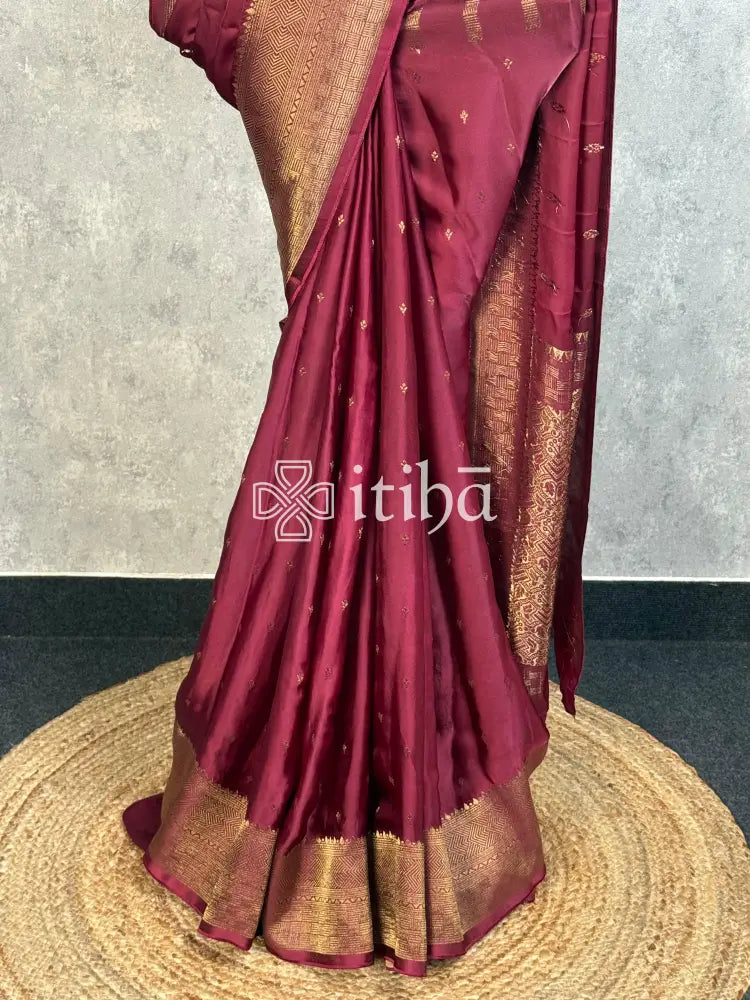 SATIN SILK BANARASI SAREE