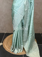 SATIN TUSSAR EMBROIDERY SAREE